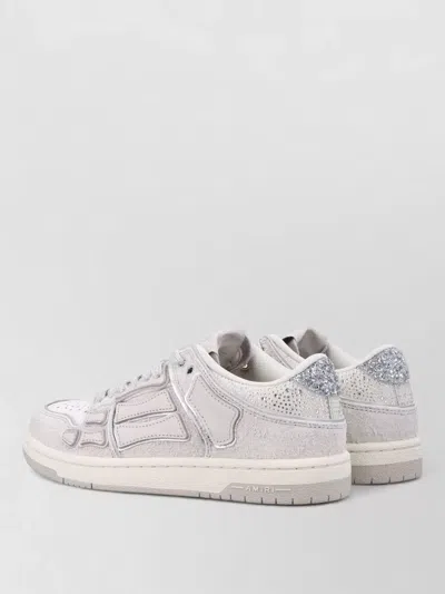 Amiri Glitter Skell Low-top Sneakers In Gray