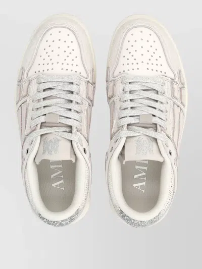 Amiri Glitter Skell Low-top Sneakers In Gray