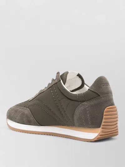 Totême Toteme Sport Suede-trim Sneaker In Animal Print