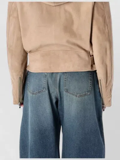 Alaïa Alaia Full-coverage Hooded Biker Jacket Size 38 In Neutral