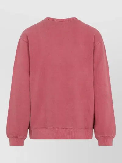 Carhartt Front Pocket Sweater With Ribbed Cuffs And Hem In Pink