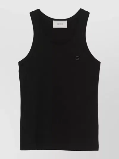 Coperni Back Scoop Neck Sleeveless Top In Black