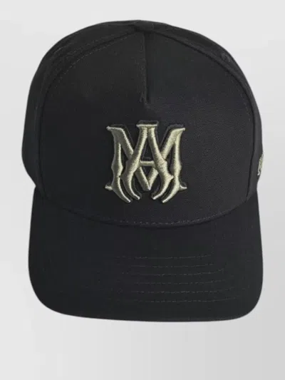 Amiri Cotton Cap Curved Brim In Black