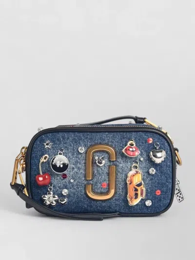Marc Jacobs Denim Charm Shoulder Bag In Multi