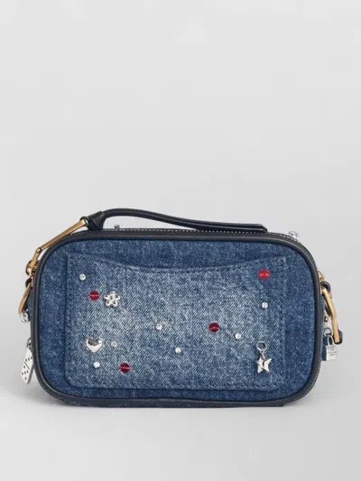 Marc Jacobs Denim Charm Shoulder Bag In Multi