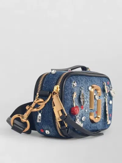 Marc Jacobs Denim Charm Shoulder Bag In Multi