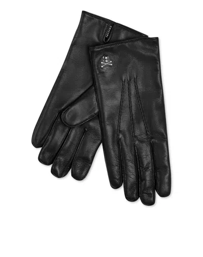 Philipp Plein Mid-gloves Skull In Brown