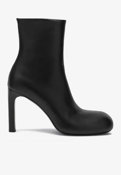 Balenciaga 80mm Fargo Leather Ankle Boots In Black