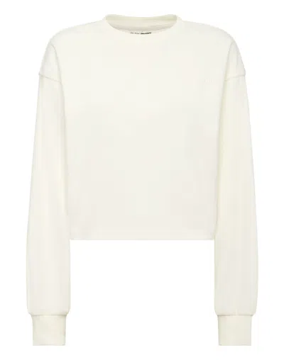 Plein Sport Sponge Round Neck Sweatshirt In Neutral