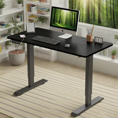 Streamdale Furniture Streamdale Electric Standing Desk Height Adjustable 55" Computer Table