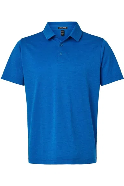 Allpro Performance Mlange Polo In Blue