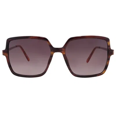 Nine West Nw 23 505 Brn Brown Square Ladies Sunglasses 10267603.lts Brn In Brown