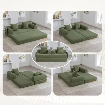 Streamdale Furniture Streamdale Foldable & Compressible Sofa With Metal Frame For Small Spaces