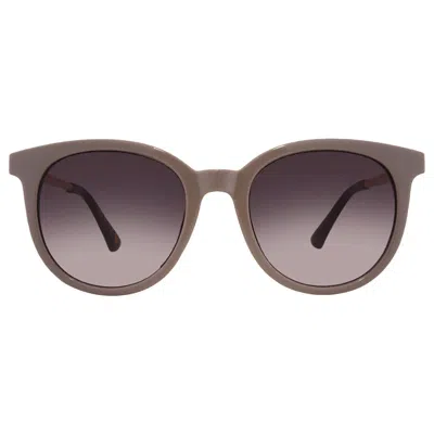 Nine West Nw 24 456 Taupe Smoke Round Ladies Sunglasses 10267612.lts Taupe In Brown