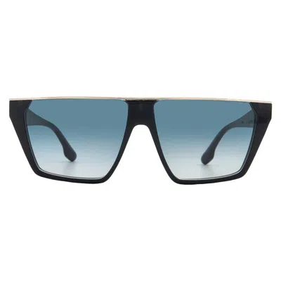 Victoria Beckham Blue Gradient Browline Ladies Sunglasses Vb683s 415 58 In Black