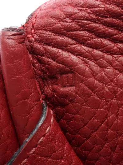 Pre-owned Hermes 2005 Tibet Vertical Mm Shoulder Bag In Red