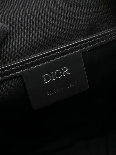 Pre-owned Dior 2010 Diamond Rider Sling Bag In Black