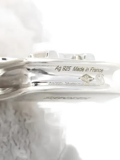 Pre-owned Hermes 2010s Silver Amulettes Constance Necklace