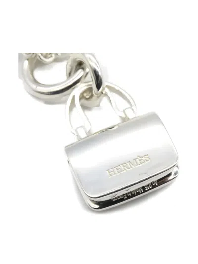 Pre-owned Hermes 2010s Silver Amulettes Constance Necklace