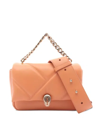 Pre-owned Bvlgari 2010 Serpenti Chain-strap Tote Bag In Orange