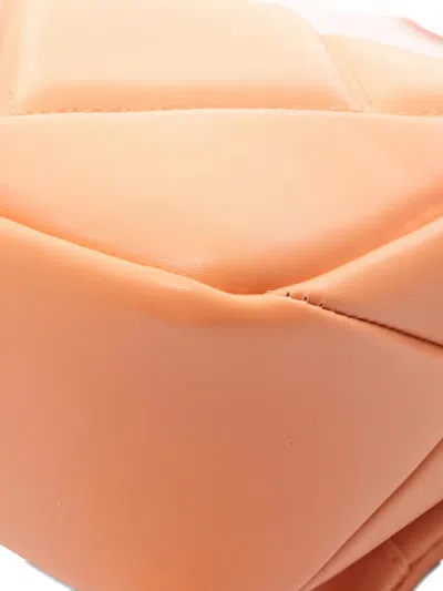 Pre-owned Bvlgari 2010 Serpenti Chain-strap Tote Bag In Orange