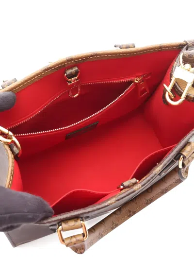 Pre-owned Louis Vuitton 2010s On-the-go Pm Monogram Tote Bag In Brown