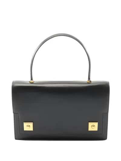 Pre-owned Hermes 1986 Leather Tote Bag In Black