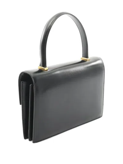 Pre-owned Hermes 1986 Leather Tote Bag In Black