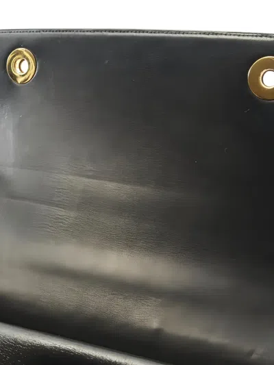 Pre-owned Hermes 1986 Leather Tote Bag In Black