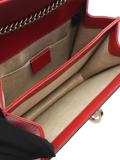Pre-owned Gucci 2000s Interlocking G Shoulder Bag In Red