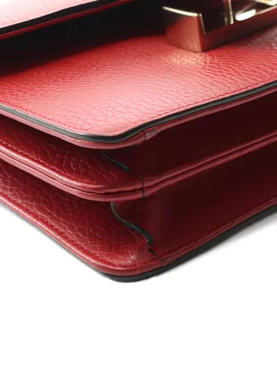 Pre-owned Gucci 2000s Interlocking G Shoulder Bag In Red