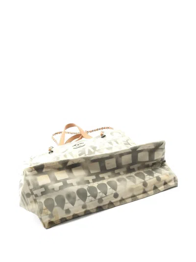 Pre-owned Chanel 2018 Canvas Tote Bag In Neutral