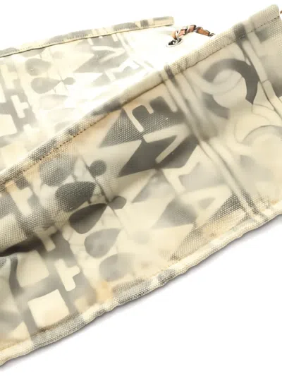 Pre-owned Chanel 2018 Canvas Tote Bag In Neutral