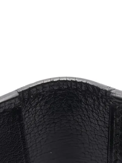 Pre-owned Hermes 2004 Bearn Bi-fold Long Wallet In Black