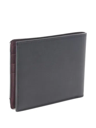 Pre-owned Cartier 2010s Leather Bi-fold Wallet In Black