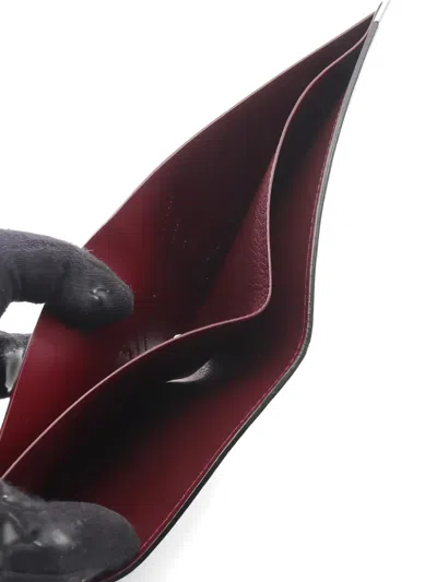 Pre-owned Cartier 2010s Leather Bi-fold Wallet In Black