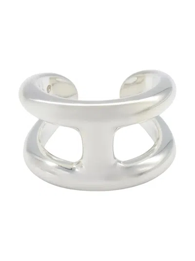 Pre-owned Hermes 2010s Sterling Silver Osmoz Ring
