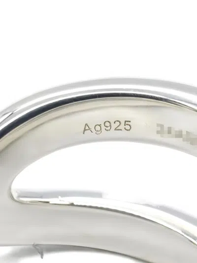Pre-owned Hermes 2010s Sterling Silver Osmoz Ring