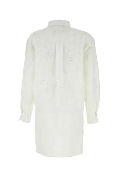 Chloé Chloe Women White Linen Patricia Chloe X Eres Oversize Shirt