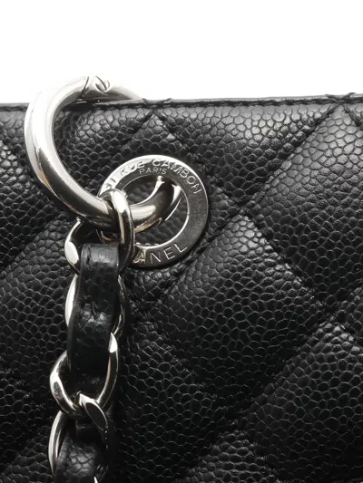 Pre-owned Chanel 2009-2010 Grand Shopping Gst Tote Bag In Black