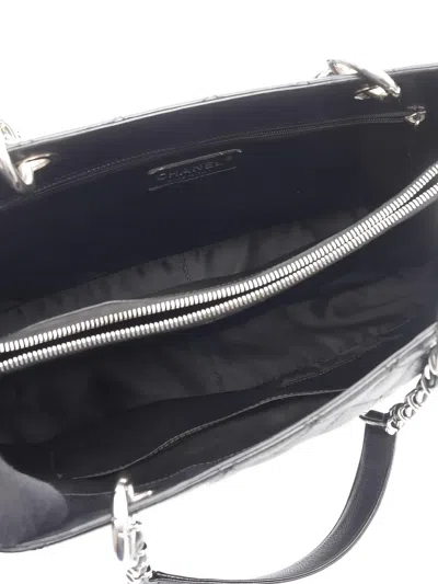 Pre-owned Chanel 2009-2010 Grand Shopping Gst Tote Bag In Black