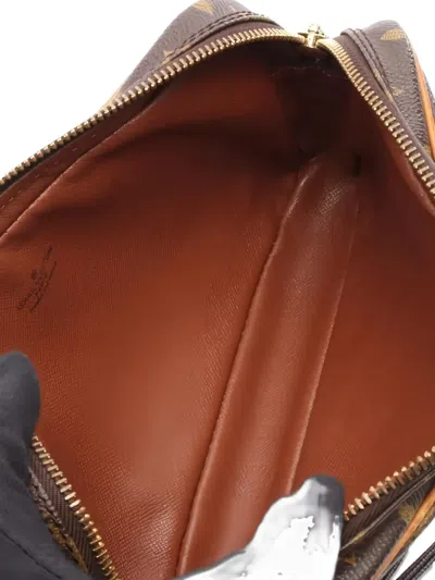 Pre-owned Louis Vuitton Marly Dragonne Pm Monogram Clutch Bag In Brown