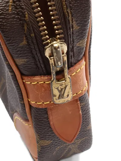 Pre-owned Louis Vuitton Marly Dragonne Pm Monogram Clutch Bag In Brown