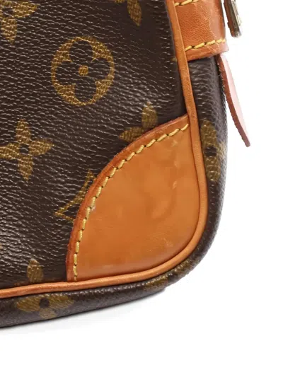 Pre-owned Louis Vuitton Marly Dragonne Pm Monogram Clutch Bag In Brown