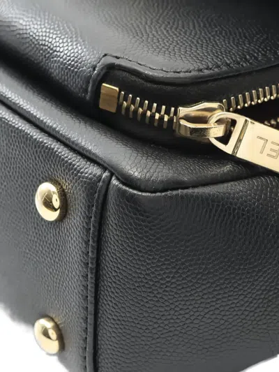 Pre-owned Chanel 2019 Business Affinity Flap Shoulder Bag In Black