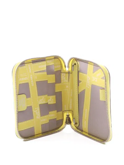 Pre-owned Hermes 2012 Zip-up Agenda In Yellow