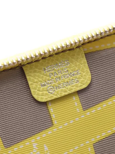 Pre-owned Hermes 2012 Zip-up Agenda In Yellow
