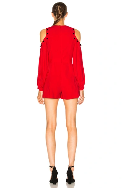 Shop Alexis Asher Romper In Red