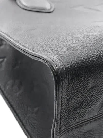 Pre-owned Louis Vuitton Onthego Pm Two-way Tote Bag In Black