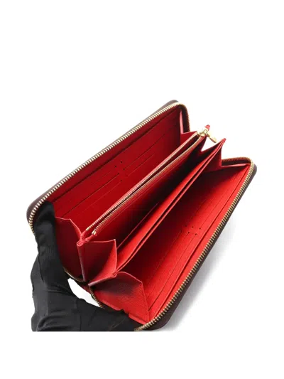 Pre-owned Louis Vuitton Monogram-canvas Zip Wallet In Brown